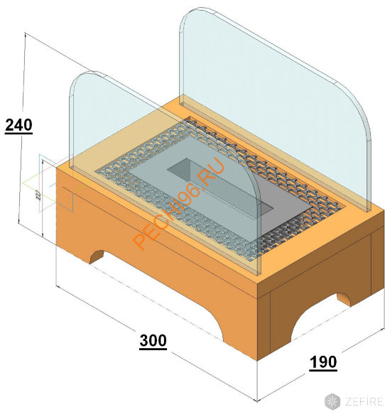 Биокамин ZeFire TIMBER Биокамин ZeFire TIMBER