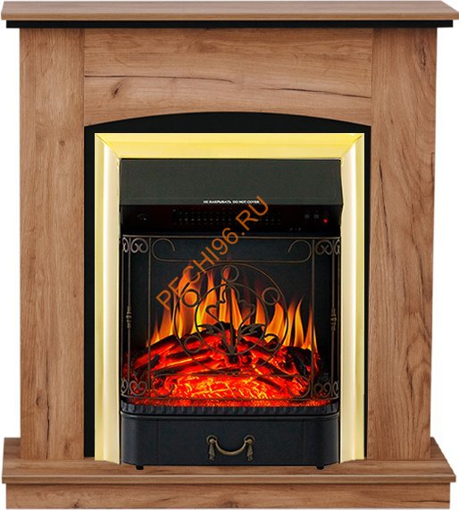 Электрокамин Royal Flame Barcelona с очагом Majestic FX Brass