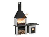 Объединённые печи 2 в 1 с печью под казан Сканди