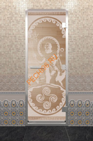 Дверь стеклянная DoorWood Хамам «Посейдон» прозрачная, 1900х700 мм Дверь стеклянная DoorWood Хамам «Посейдон» прозрачная, 1900х700 мм