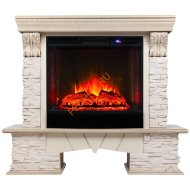 Электрокамин RealFlame Rockland Lux WT с очагом Sparta 25,5 LED Электрокамин RealFlame Rockland Lux WT с очагом Sparta 25,5 LED
