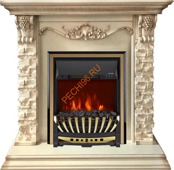 Электрокамин Royal Flame Adriana слоновая кость с очагом Aspen