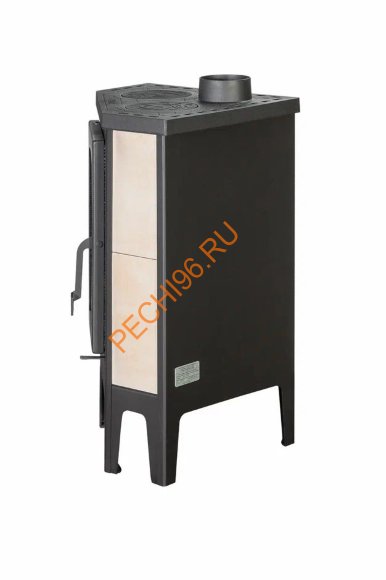 Печь-камин EcoKamin БАВАРИЯ угловая с плитой