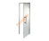 Дверь стеклянная Grandis GS 7х19-М1-H-Si коробка алюминий Silver