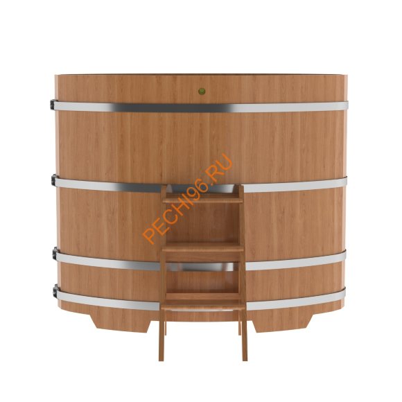 Купель для бани BentWood овальная из дуба Премиум, 0,92х1,66 м
