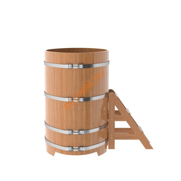 Купель для бани BentWood овальная из дуба Премиум, 0,92х1,66 м