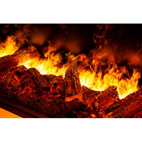 Электрический очаг RealFlame Cassette 1000 3D (муляж дров + черная панель)