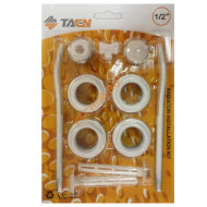 Комплект радиаторный в блистере TAEN 1"x1/2" с 2-мя кронштейнами Комплект радиаторный в блистере TAEN 1"x1/2" с 2-мя кронштейнами