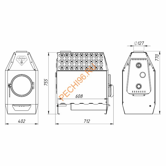 Отопительная печь Ермак-Термо 350 AQUA