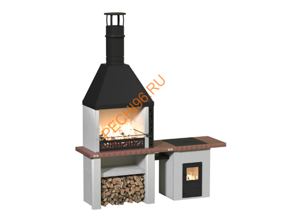 Объединённые печи 2 в 1 с печью под казан Кантри в Нижнем Новгороде