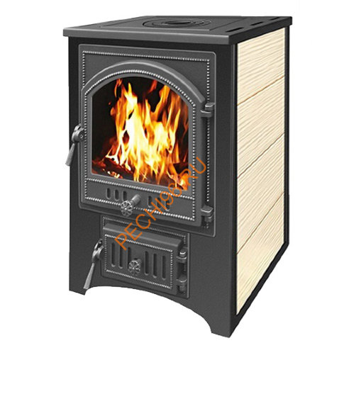 Печь-Камин Везувий ПК-01(205) с плитой, Бежевый Печь-Камин Везувий ПК-01(205) с плитой, Бежевый