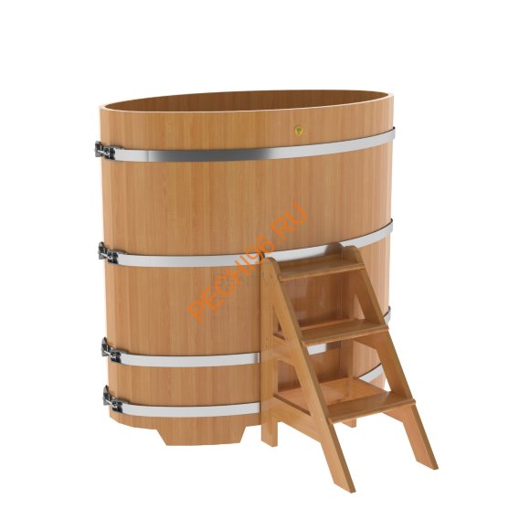 Купель для бани BentWood овальная из лиственницы Премиум, 0,80х1,42 м Купель для бани BentWood овальная из лиственницы Премиум, 0,80х1,42 м