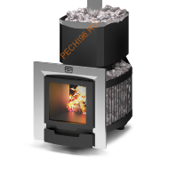 Печь банная Теплодар Русь-Сетка 25Л Панорама