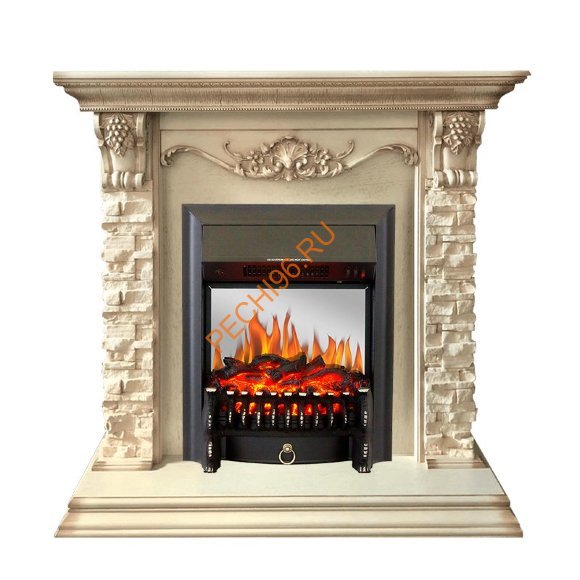 Электрокамин Royal Flame Adriana слоновая кость с очагом Fobos FX M