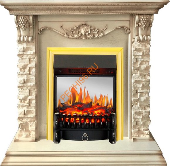 Электрокамин Royal Flame Adriana слоновая кость с очагом Fobos FX M