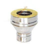 Переход моно-термо ТиС Промо, нержавейка AISI 316-0,8 мм/304-0,5 мм, D200/300 мм