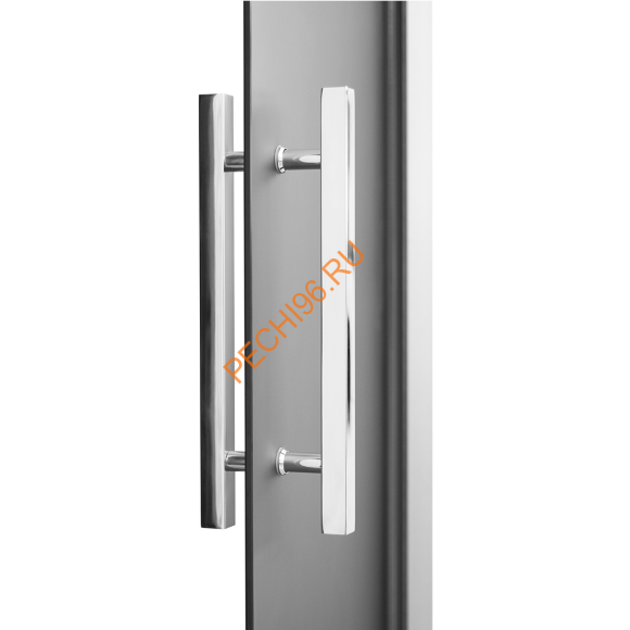 Двери стеклянные двустворчатые Grandis GS 13х19-MG-Н-Br