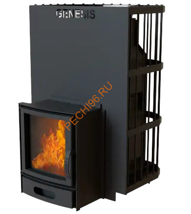 Печь-камин банная Термосфера GN 300 МС, AISI 430