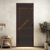 Дверь стеклянная DoorWood Хамам АРТ Wood 47 бронза матовая Дверь стеклянная DoorWood Хамам АРТ Wood 47 бронза матовая