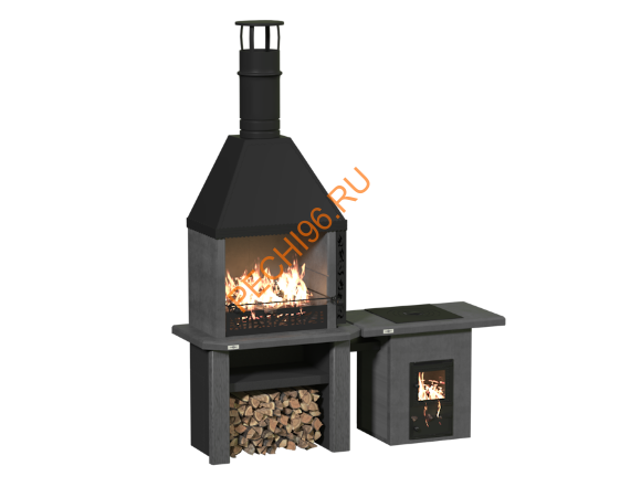 Объединённые печи 2 в 1 с печью под казан Графит в Нижнем Новгороде