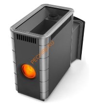 Печь банная ТМФ Аврора XXL Inox Витра Иллюминатор антрацит НВ