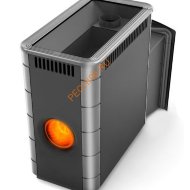 Печь банная ТМФ Аврора XXL Inox Витра Иллюминатор антрацит НВ