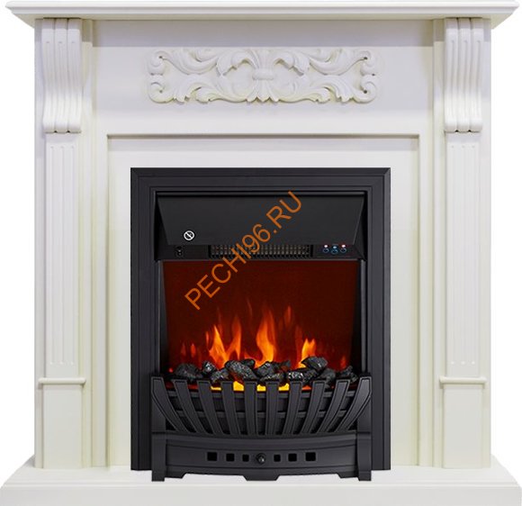 Электрокамин Royal Flame Venice фактурный белый с очагом Aspen Электрокамин Royal Flame Venice фактурный белый с очагом Aspen