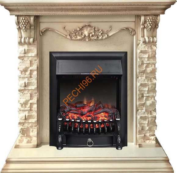 Электрокамин Royal Flame Adriana слоновая кость с очагом Fobos FX