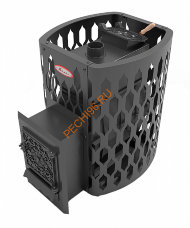 Печь банная чугунная Волга-Сетка 28 ДТ-4 ЗК с выносной топкой Печь банная чугунная Волга-Сетка 28 ДТ-4 ЗК с выносной топкой