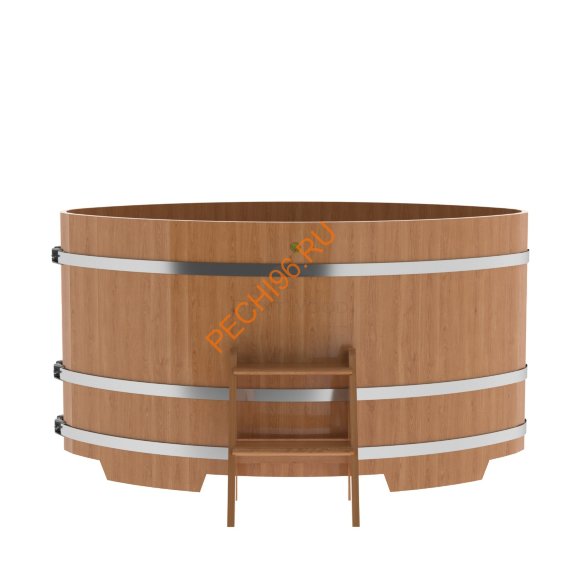 Купель для бани BentWood овальная из дуба Премиум, 1,12х1,83 м