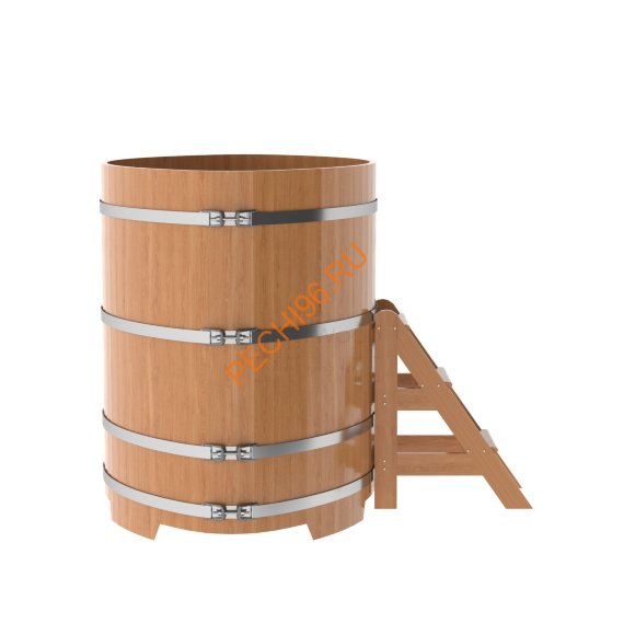 Купель для бани BentWood овальная из дуба Премиум, 1,12х1,83 м