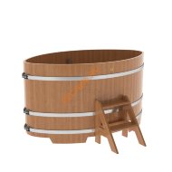 Купель для бани BentWood овальная из дуба Премиум, 1,12х1,83 м Купель для бани BentWood овальная из дуба Премиум, 1,12х1,83 м