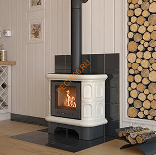 Печь-камин KRATKI кафель WK440 крем