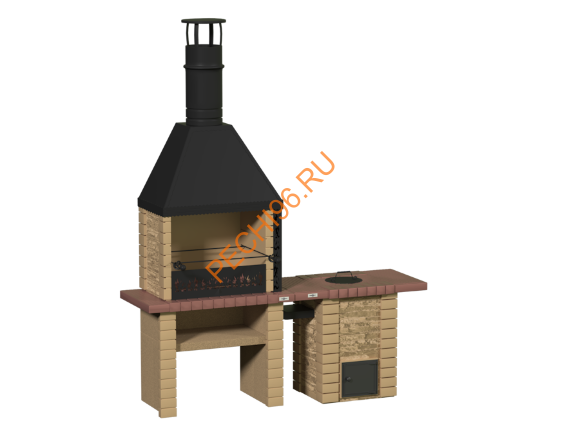 Объединённые печи 2 в 1 с печью-тандыром Классик в Нижнем Новгороде