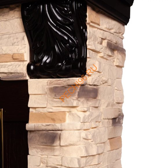 Электрокамин RealFlame Dublin ROCK Corner с очагом 3D Oregan