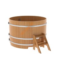Купель для бани BentWood круглая из лиственницы Премиум, D1,5 м Купель для бани BentWood круглая из лиственницы Премиум, D1,5 м