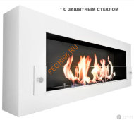 Биокамин ZeFire ORION 1200 с белой рамкой и стеклом Биокамин ZeFire ORION 1200 с белой рамкой и стеклом