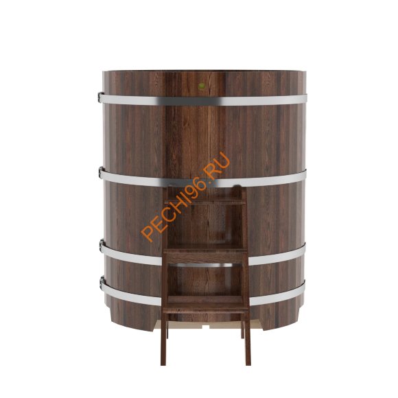 Купель для бани BentWood круглая из морёной лиственницы Премиум, D 1,17м