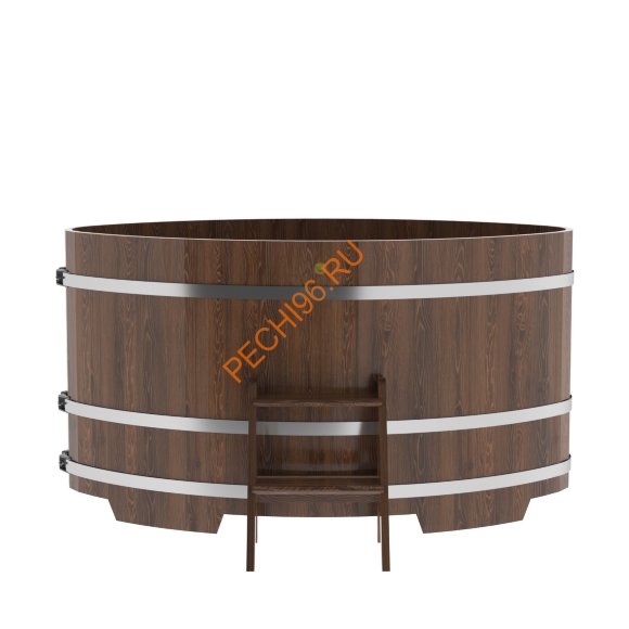 Купель для бани BentWood овальная из мореного дуба Премиум, 1,12х1,83 м