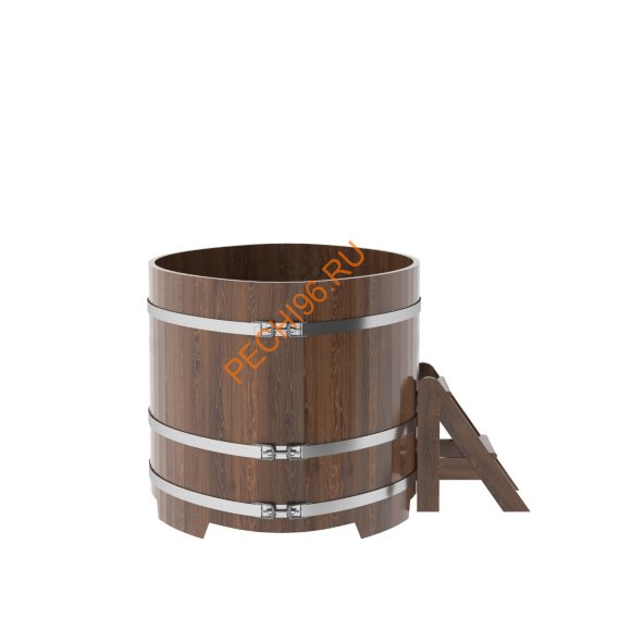 Купель для бани BentWood овальная из мореного дуба Премиум, 1,12х1,83 м