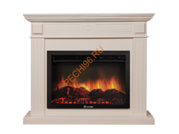 Электрокамин Electrolux EFP/P-2520LS с порталом Firelight Bianco 25, беленый дуб