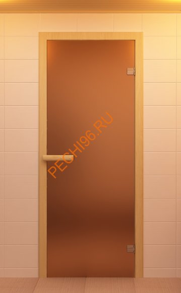 Дверьстеклянная ALDO «бронза матовая» коробка береза