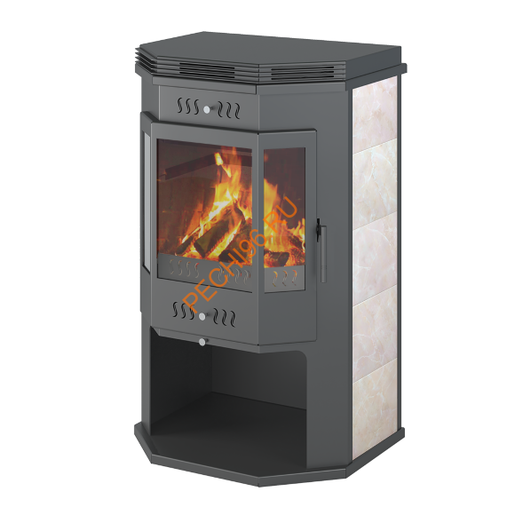 Печь-Камин ASTON 12 Квт Призматик с плитой Печь-Камин ASTON 12 Квт Призматик с плитой