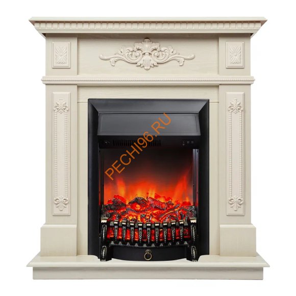 Электрокамин RealFlame Lilian WT с очагом Fobos Lux BL