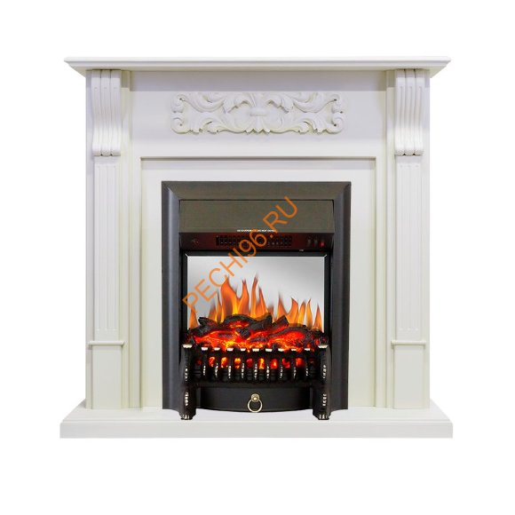 Электрокамин Royal Flame Venice фактурный белый с очагом Fobos FX M
