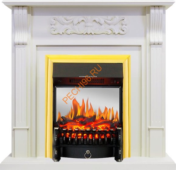 Электрокамин Royal Flame Venice фактурный белый с очагом Fobos FX M
