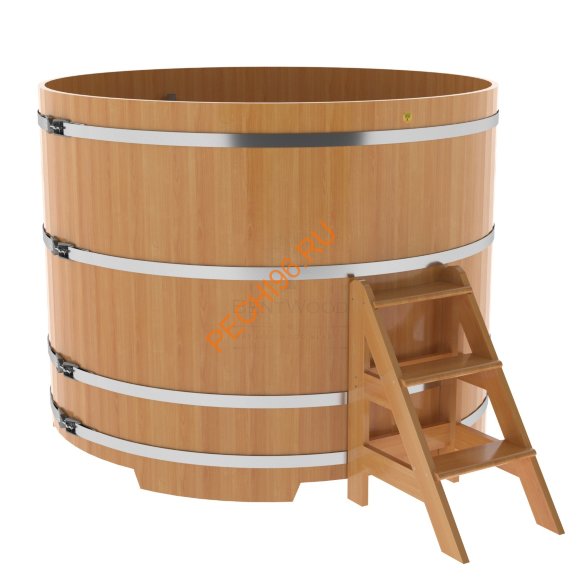 Купель для бани BentWood круглая из лиственницы Премиум, D1,8 м