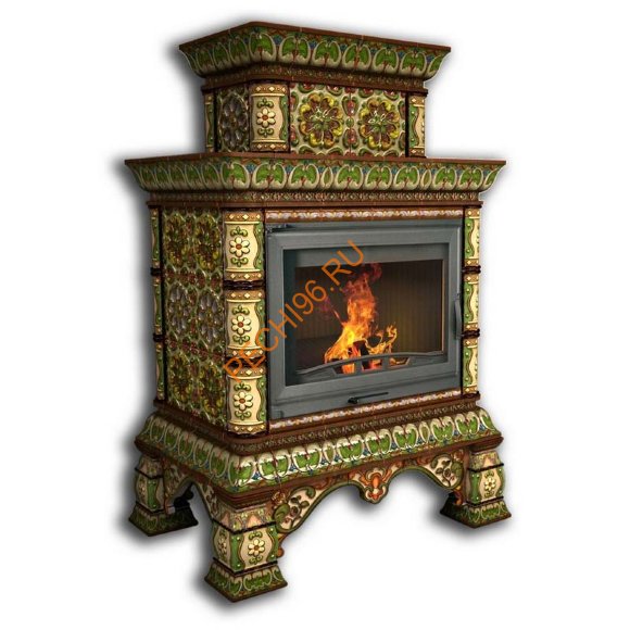 Печь-камин КимрПечь Кострома центральный двухъярусный Июнь Печь-камин КимрПечь Кострома центральный двухъярусный Июнь