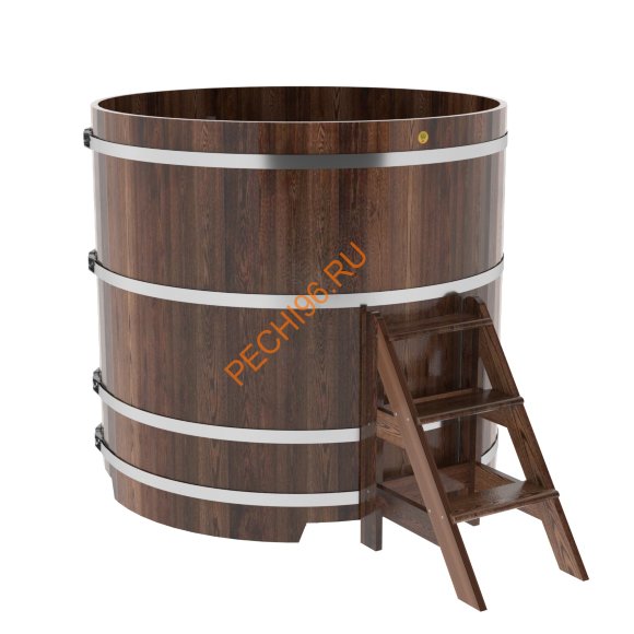 Купель для бани BentWood круглая из морёной лиственницы Премиум, D1,5 м Купель для бани BentWood круглая из морёной лиственницы Премиум, D1,5 м