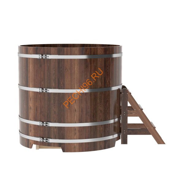 Купель для бани BentWood круглая из морёной лиственницы Премиум, D1,5 м Купель для бани BentWood круглая из морёной лиственницы Премиум, D1,5 м